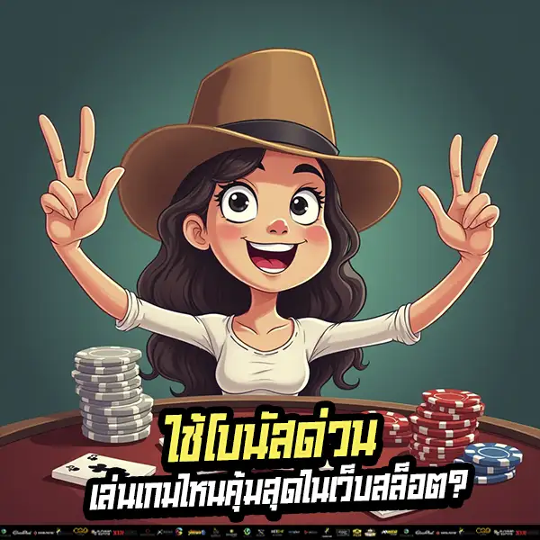 PG / Joker / Nolimit City ใช้โบนัสเล่นได้ทุกค่าย แตกง่าย ถอนได้ไว