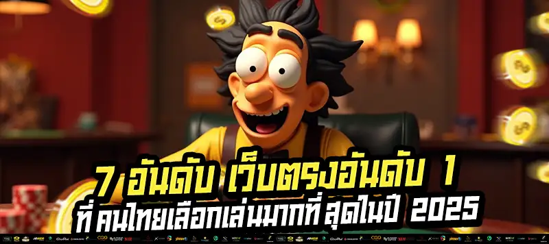 รวมเว็บตรงอันดับ 1 ปี 2025 โปรจัดเต็ม เกมแตกง่าย ระบบไว ปลอดภัยทุกยูส!