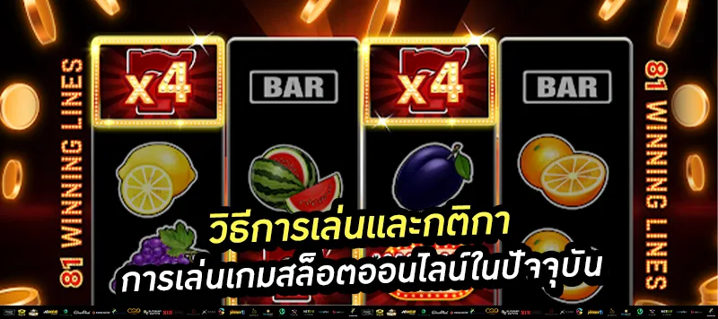 วิธีการเล่นและกติกาการเล่นเกมสล็อตออนไลน์